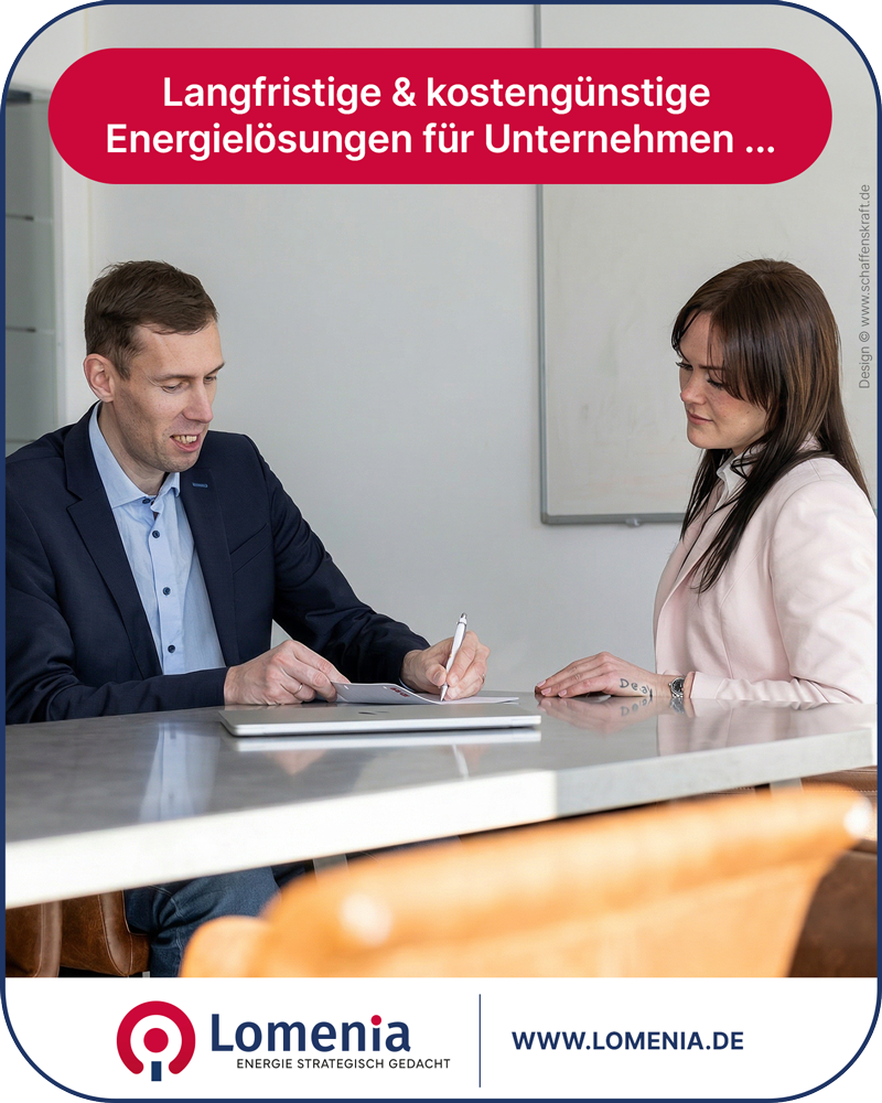 Business meeting about corporate energy solutions