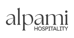 Alpami Hospitality logo in gray text