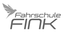 Fahrschule Fink logo with stylized bird